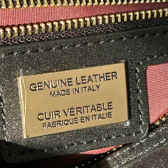 (NWT) Italian Made Crochet Leather Multi-Tote (Shoulder, Satchel, Crossbody +) - Picture 9 of 14